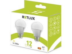 (obrázek pro) LED žárovka Classic eko sada 2x12W E27 A60 WW REL 31 RETLUX