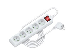 (obrázek pro) Prodlužovací přívod RPC 30, 3 m, 5 zásuvek, 3 x 1,0 mm² WS RETLUX