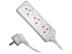 (obrázek pro) Prodlužovací přívod RPC 04, 5 m, 3 zásuvky, 3 x 1,0 mm² RETLUX