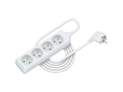 (obrázek pro) Prodlužovací přívod RPC 08, 3 m, 4 zásuvky, 3 x 1,0 mm² RETLUX