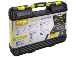(obrázek pro) Sada nářadí 65ks, CrV, 1/4″, 3/8″ EXTOL CRAFT