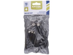 (obrázek pro) L-klíče IMBUS, sada 10ks, 2-14mm EXTOL CRAFT
