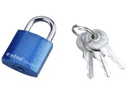 (obrázek pro) Zámek visací litinový, 25mm, barevný, EXTOL CRAFT