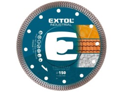 (obrázek pro) Kotouč diamantový řezný, turbo Thin Cut, suché i mokré řezání, 150x22,2mm EXTOL INDUSTRIAL