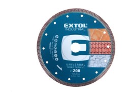 (obrázek pro) Kotouč diamantový řezný, turbo Thin Cut, suché i mokré řezání, Ø200x25,4x2mm EXTOL INDUSTRIAL