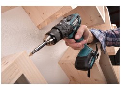 (obrázek pro) Vrtací šroubovák aku s příklepem, 18V Li-ion, 4 pólový motor, 2000mAh EXTOL INDUSTRIAL