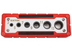 (obrázek pro) Vrtací vodící šablona, ø3-5-7-9-11-13mm EXTOL PREMIUM