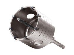 (obrázek pro) Korunkový vrták SDS PLUS do zdi, 100mm, délka stopky 100mm, EXTOL PREMIUM