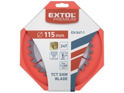 (obrázek pro) Kotouč pilový s SK plátky, 140x2,0x16mm, 30T, šířka SK plátků 2,8mm, EXTOL PREMIUM