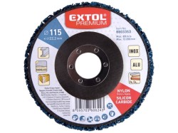 (obrázek pro) Kotouč brusný nylonový, ø115x14mm, nylon/abrazivo SiC EXTOL PREMIUM