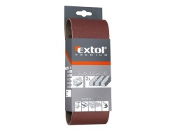 (obrázek pro) Plátno brusné nekonečný pás, bal. 3ks, 75x457mm, P 40, EXTOL PREMIUM