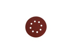 (obrázek pro) Papír brusný výsek, suchý zip, bal. 10ks, 125mm, P60, 8 otvorů, EXTOL PREMIUM