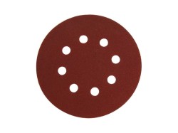 (obrázek pro) Papír brusný výsek, suchý zip, bal. 10ks, 125mm, P60, 8 otvorů, EXTOL PREMIUM