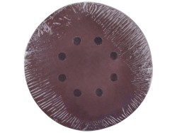 (obrázek pro) Papír brusný výsek, suchý zip, bal. 10ks, 150mm, P60, 8 otvorů v kružnici 65mm, EXTOL PREMIUM