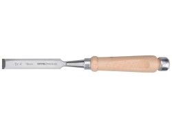 (obrázek pro) Dláto s kvalitní bukovou rukojetí, 18mm, délka 280mm, CrV, EXTOL PREMIUM