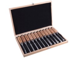 (obrázek pro) Dláta řezbářská, sada 12ks, EXTOL PREMIUM