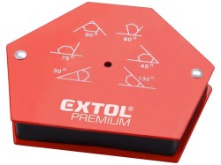 (obrázek pro) Magnet-úhelník svařovací, 30°-45°-60°-75°-90°-135°, nosnost do 22kg EXTOL PREMIUM
