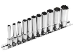 (obrázek pro) Klíče nástrčné prodloužené, MULTILOCK, sada 11ks, 1/4″, CrV, EXTOL PREMIUM