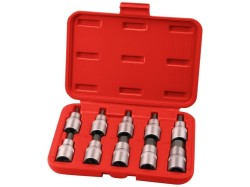 (obrázek pro) Hlavice zástrčné 1/2″, HEX 3-17mm, sada 10ks, S2, EXTOL PREMIUM