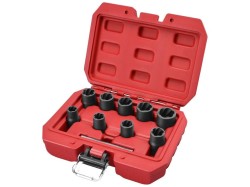 (obrázek pro) Hlavice na uvolňování šroubů a matic, sada 10ks, 3/8″, 10-19mm, CrMoV EXTOL PREMIUM