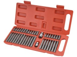 (obrázek pro) Hroty HEX-TORX-XZN, sada 40ks, CrV, EXTOL PREMIUM