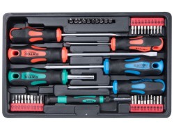 (obrázek pro) Šroubováky a hroty sada 47ks, 1/4″ hroty a 4mm mini hroty, CrV EXTOL PREMIUM