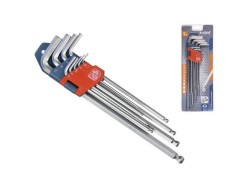 (obrázek pro) Imbus klíče prodloužené, sada 9ks, CrV, EXTOL PREMIUM
