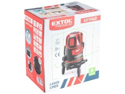 (obrázek pro) Laser zelený liniový, křížový samonivelační EXTOL PREMIUM