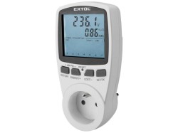 (obrázek pro) Měřič spotřeby elektrické energie (wattmetr, kW, kWh, V, A, Hz) EXTOL PREMIUM