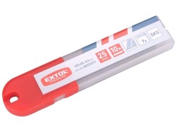 (obrázek pro) Břity ulamovací se zoubkovým ostřím 25 mm 10 ks EXTOL PREMIUM