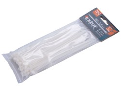 (obrázek pro) Pásky na vodiče, 2,5x150mm, 100ks, bílé, NYLON, EXTOL PREMIUM