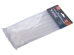 (obrázek pro) Pásky na vodiče bílé, 140x3,6mm, 100ks, NYLON, EXTOL PREMIUM