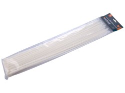 (obrázek pro) Pásky na vodiče, 7,6x500mm, 50ks, bílé, NYLON, EXTOL PREMIUM