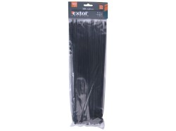 (obrázek pro) Pásky na vodiče, 4,8x300mm, 100ks, černé, NYLON, EXTOL PREMIUM