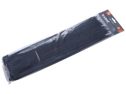 (obrázek pro) Pásky na vodiče, 4,8x400mm, 100ks, černé, NYLON, EXTOL PREMIUM