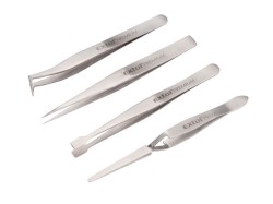 (obrázek pro) Pinzety nerez, sada 4ks EXTOL PREMIUM