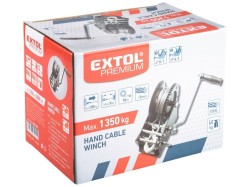 (obrázek pro) Naviják lanový s klikou, do 1350kg/10m lanko EXTOL PREMIUM