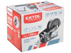 (obrázek pro) Naviják lanový s klikou, do 1350kg/10m lanko EXTOL PREMIUM