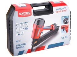(obrázek pro) Hřebíkovačka na konstrukce, pneumatická, úhel sklonu 34°, EXTOL PREMIUM, NF 2