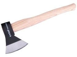 (obrázek pro) Sekera černá s kvalitní českou bukovou násadou, 600g, násada 36 cm, EXTOL PREMIUM