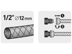 (obrázek pro) Rychlospojka na hadici, 1/2″, mosazná, EXTOL PREMIUM