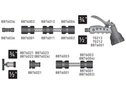 (obrázek pro) Spojka na hadici, 3/4″, mosazná, EXTOL PREMIUM