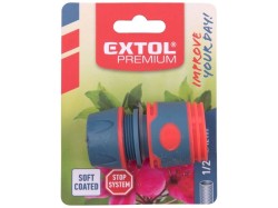(obrázek pro) Rychlospojka na hadici STOP, 1/2″, PP, ABS, EXTOL PREMIUM