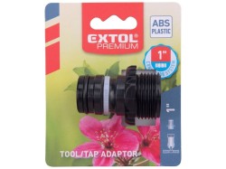 (obrázek pro) Adaptér vnější závit na konektor 1″ systém, 1″ vnější závit na 1″ konektor EXTOL PREMIUM