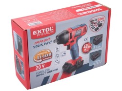 (obrázek pro) Utahovák rázový 1/2″ aku SHARE20V, 180Nm, 20V Li-ion, bez baterie a nabíječky EXTOL PREMIUM