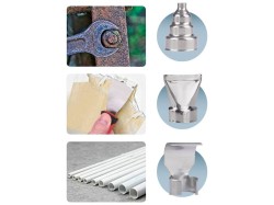 (obrázek pro) Aku horkovzdušná pistole, 20V, Li-Ion, 550°C, 2Ah, SHARE20V EXTOL PREMIUM