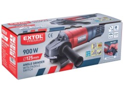 (obrázek pro) Bruska úhlová s pádlovým vypínačem, 125mm, 900W EXTOL PREMIUM