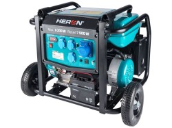 (obrázek pro) Elektrocentrála benzínová 17HP/8.2kW, podvozek, elektrický start HERON