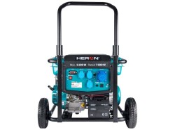 (obrázek pro) Elektrocentrála benzínová 17HP/8.2kW, podvozek, elektrický start HERON