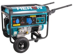 (obrázek pro) Elektrocentrála se svářečkou 220A, benzínová 14HP, 5,5kW, HERON, EWH 220
